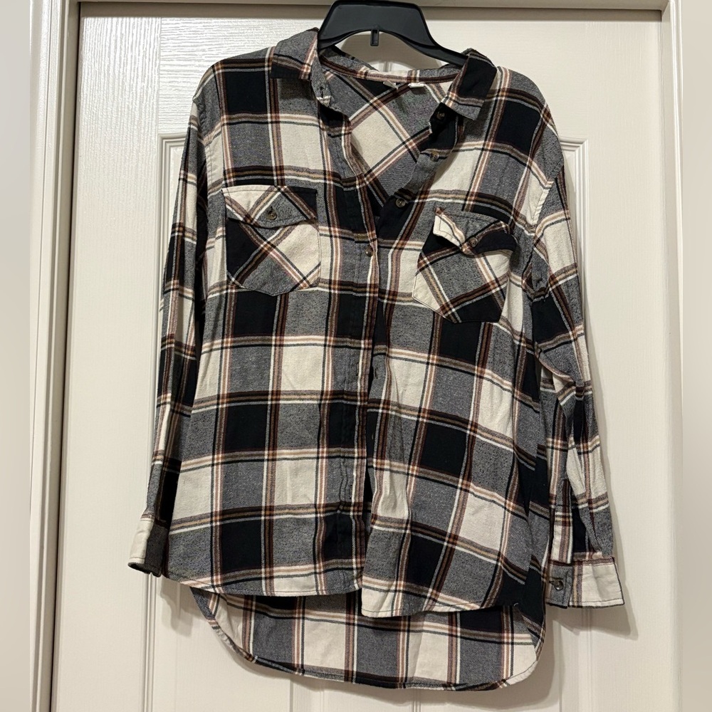 Plaid Long Sleeve Women's Top